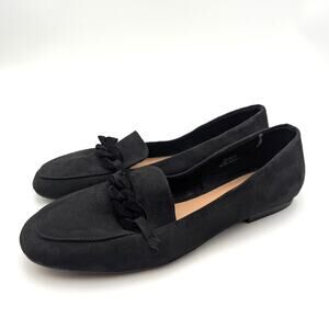 Journee Collection Cordell Slip On Loafer Flats Women's Black Size US12